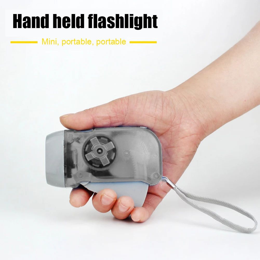 Hand Press Dynamo LED Emergency Flashlight