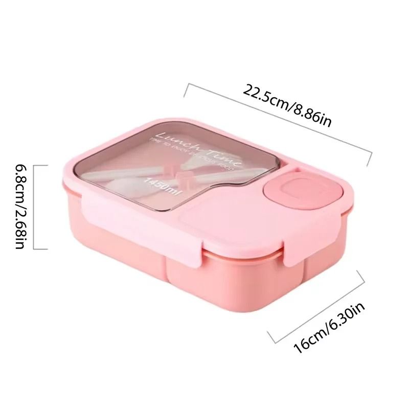 Kid's Bento Lunch Box with Integrated Tableware