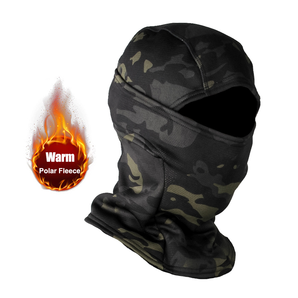 Winter Fleece Balaclava Ski Mask Camouflage Full Face Protection