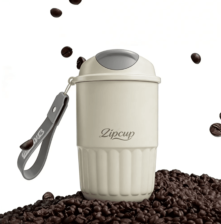 410ML Ceramic Liner Thermos Coffee Cup – Double Wall Stainless Steel Leakproof Travel Mug