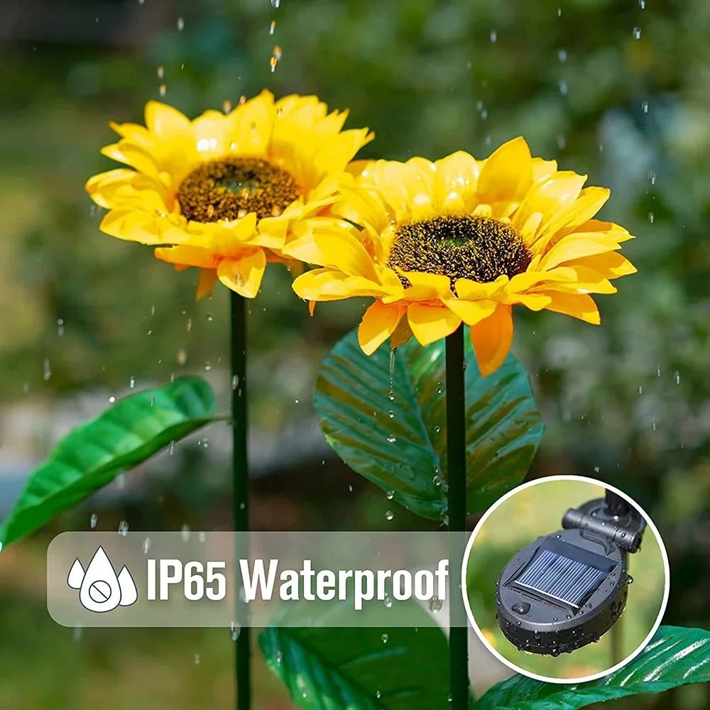 Simulated Solar Sunflower Smart Garden Light Waterproof LED