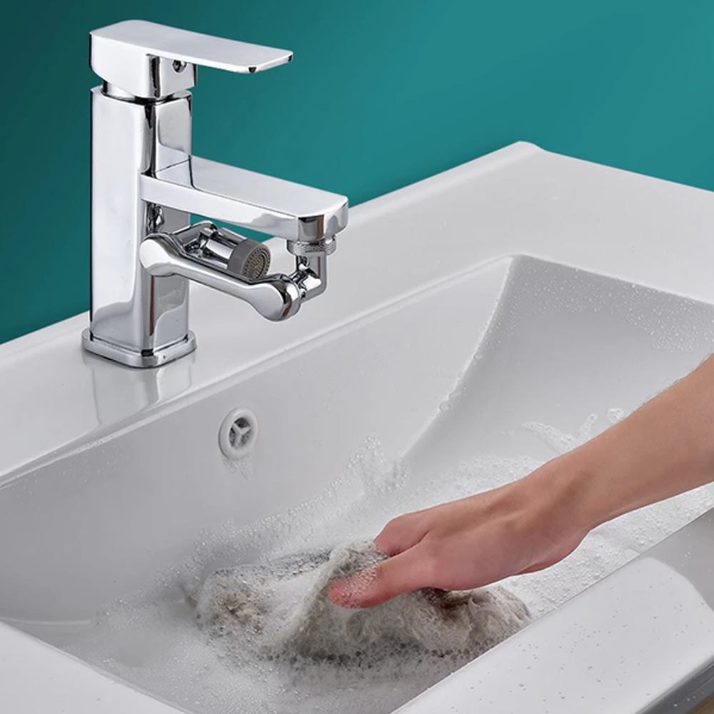 1080 Degree Rotating Dual Water Outlet Faucet Extender