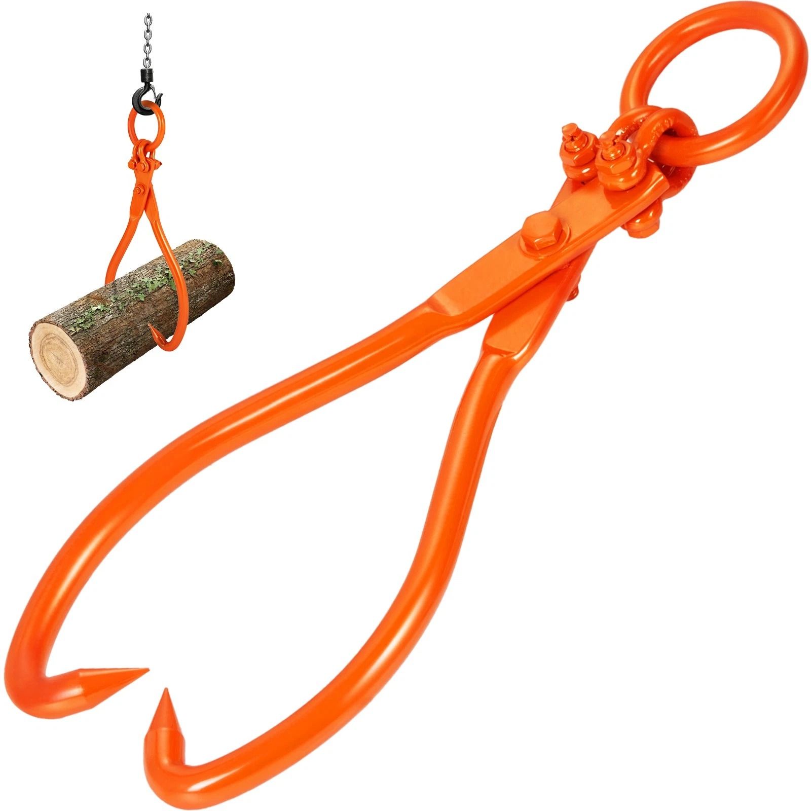 Heavy-Duty Log Skidding Tongs Claw Lifting Tool, Capacity, Durable Steel