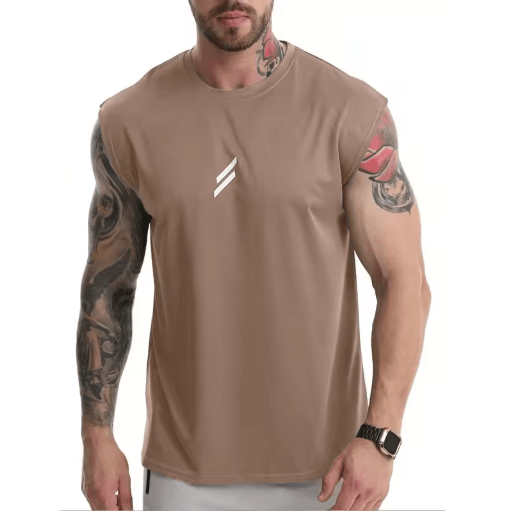 Mens Breathable Mesh Tank Top Quick Dry Sleeveless Fitness Shirt