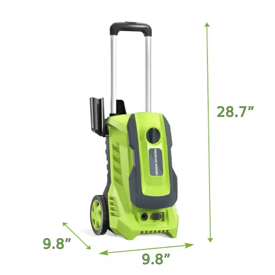 Electric High Pressure Washer Max, Quick-Connect Nozzles, Telescopic Handle, Foam Cannon, Heavy Duty Power Washer