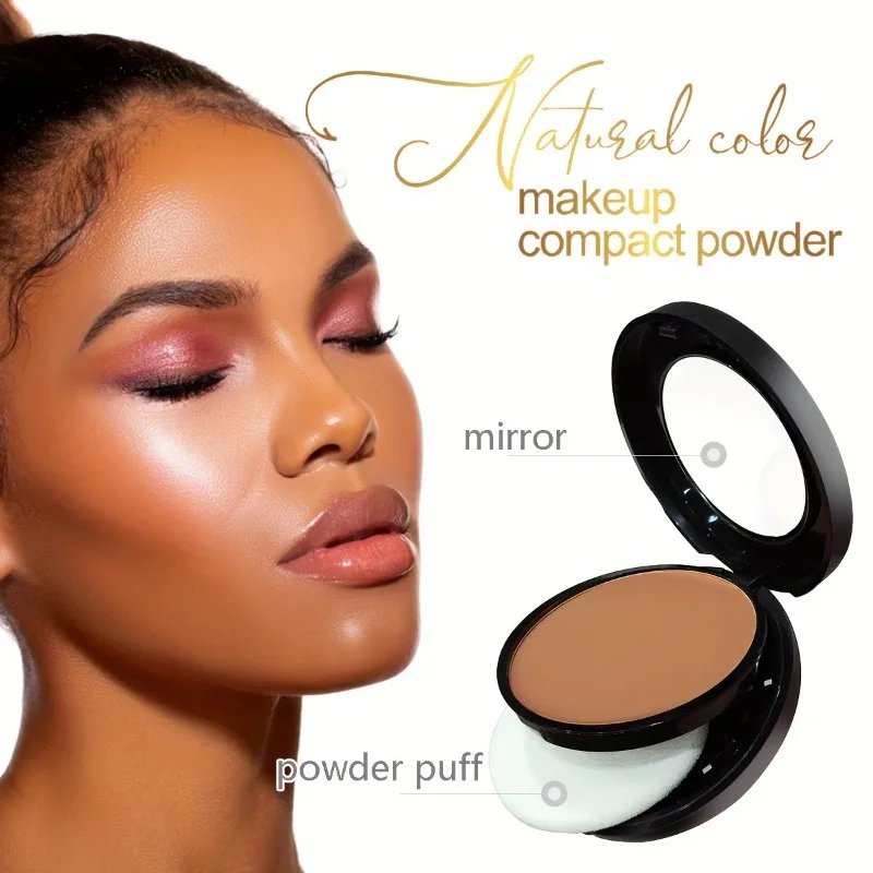 Sweat Resistant Contouring Powder Palette Matte Buildable Coverage for All Skin Tones, Highlight & Shadow Makeup Pro Kit