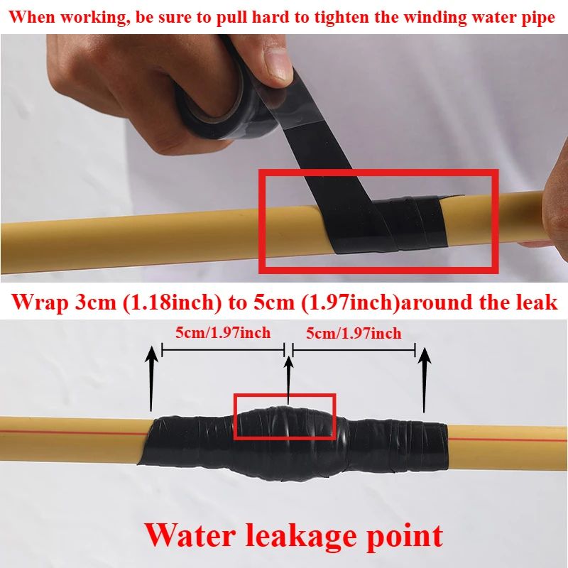 Super Strong Waterproof Silicone Repair Tape Leak Seal Insulating Duct Tape
