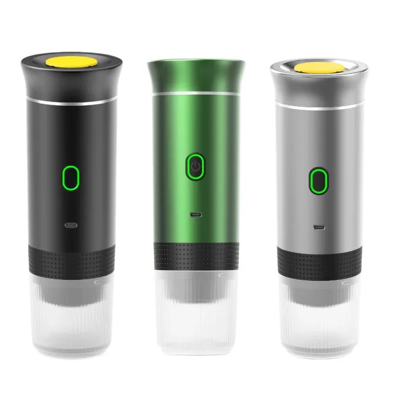 3-in-1 Portable Espresso Machine for Car & Home – Capsule & Ground Travel Coffee Maker