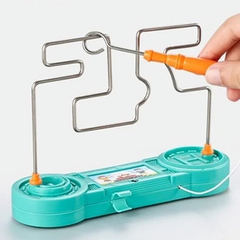 Kids Collision Electric Shock Toy Education Electric Touch Maze Game Party Funny Science Experiment Toy