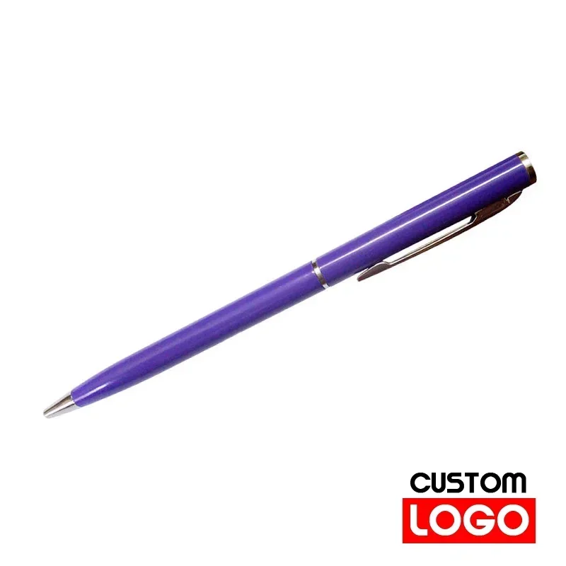 Metal Ballpoint Pens Rose Gold, Custom Logo, Engraved Name, Advertising Lettering, School Office Supplies