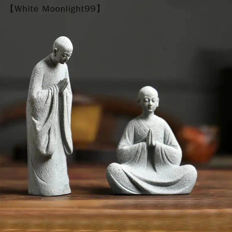 Zen Wishing Monk Mini Garden Ornament