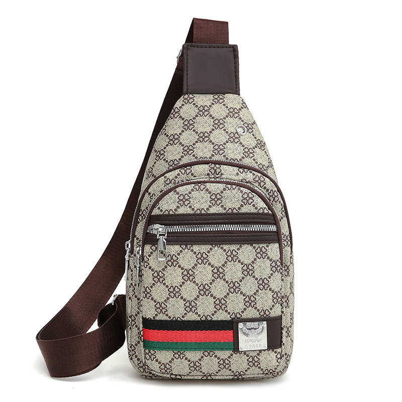 Men Multifunction Crossbody Bag with Earphone Hole, Casual Messenger Shoulder Bag
