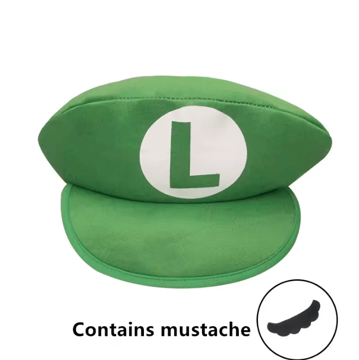 Mario Bros Luigi Animation Cosplay Baseball Cap Unisex Halloween Costume Party Gift