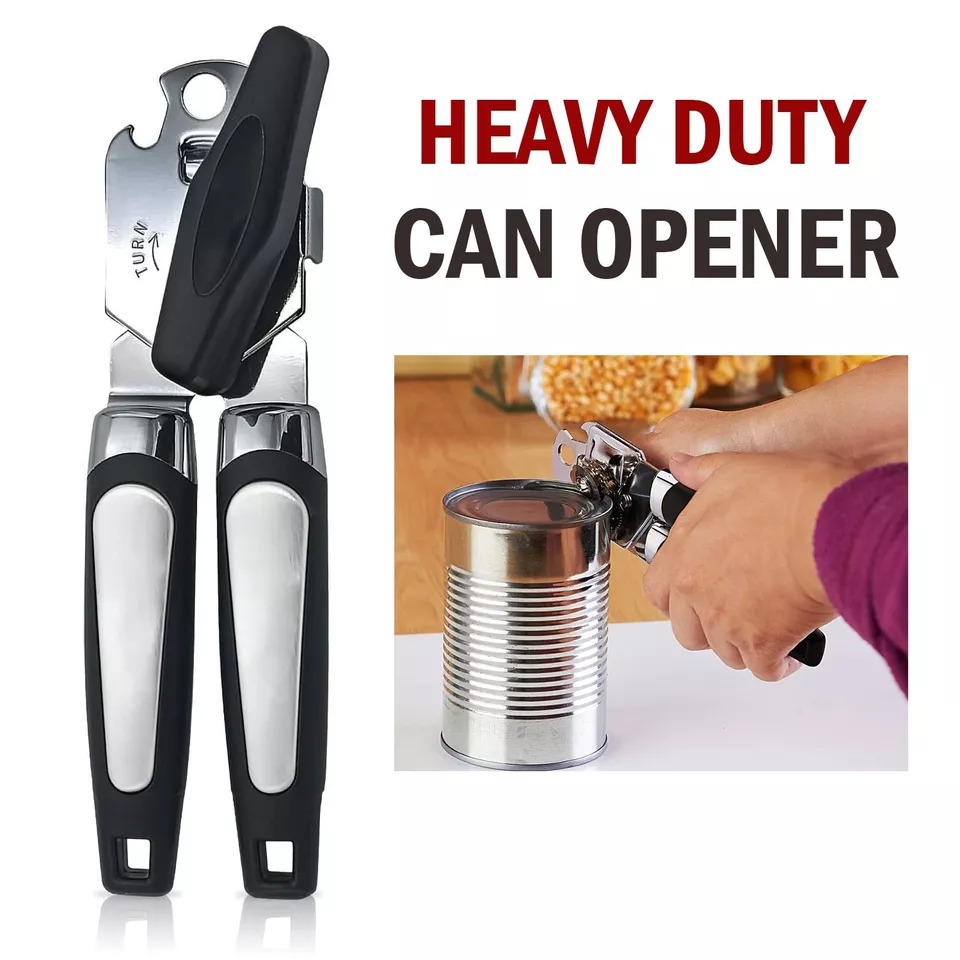 Heavy duty can opener stainless steel smooth edge manual can opener kitchen tool