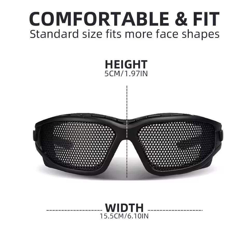 SteelMesh Tactical Goggles – Anti-Impact Military-Grade Eye Protection for Airsoft, Paintball & Hunting