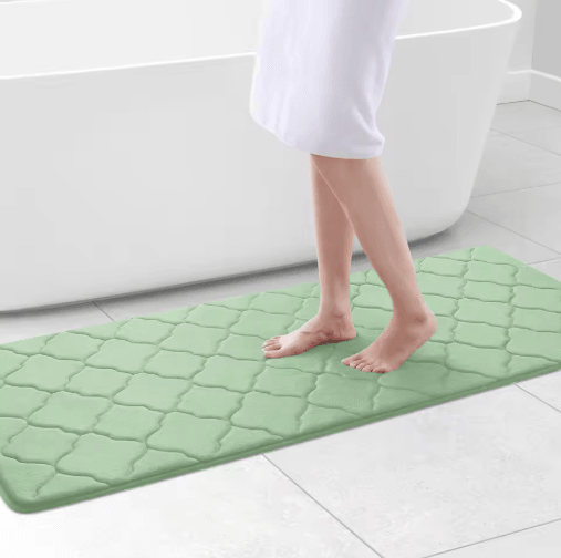 Homaxy Memory Foam Bath Mat Non-Slip Absorbent Bathroom Rug with Machine Washable Design