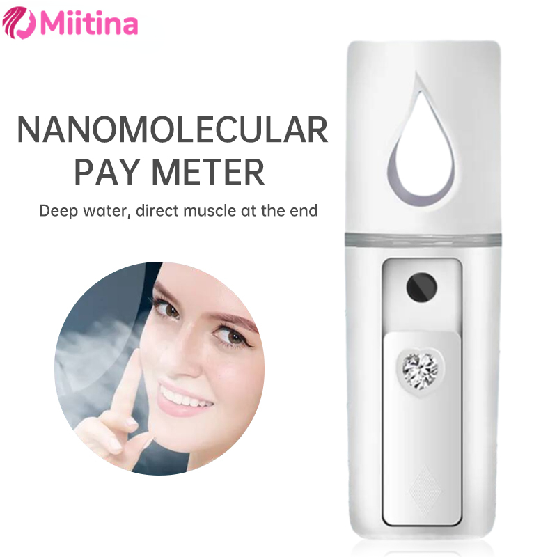 Facial Steamer Device, Mini Portable Humidifier, Cold Spray Hydrating Nano Mister
