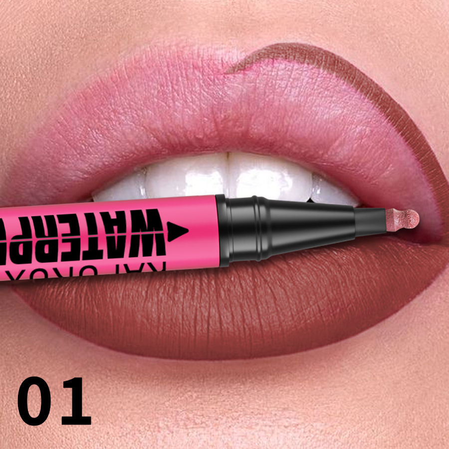 Liquid Matte Lipliner Pencil Waterproof Plumping Lip Stain Natural Lip Liner Outline Contour Makeup