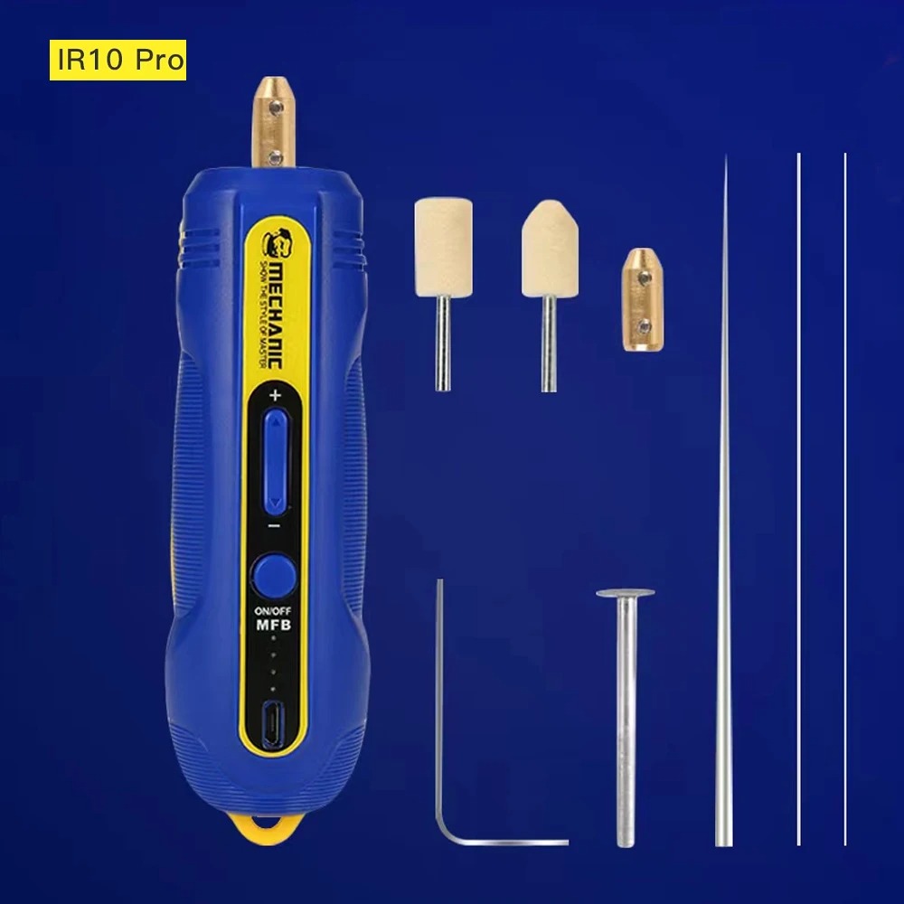 MECHANIC Electric OCA Glue Removal Tool, Rechargeable 6-in-1 for Phone Screen Cleaning, Grinding, Cutting, Polish