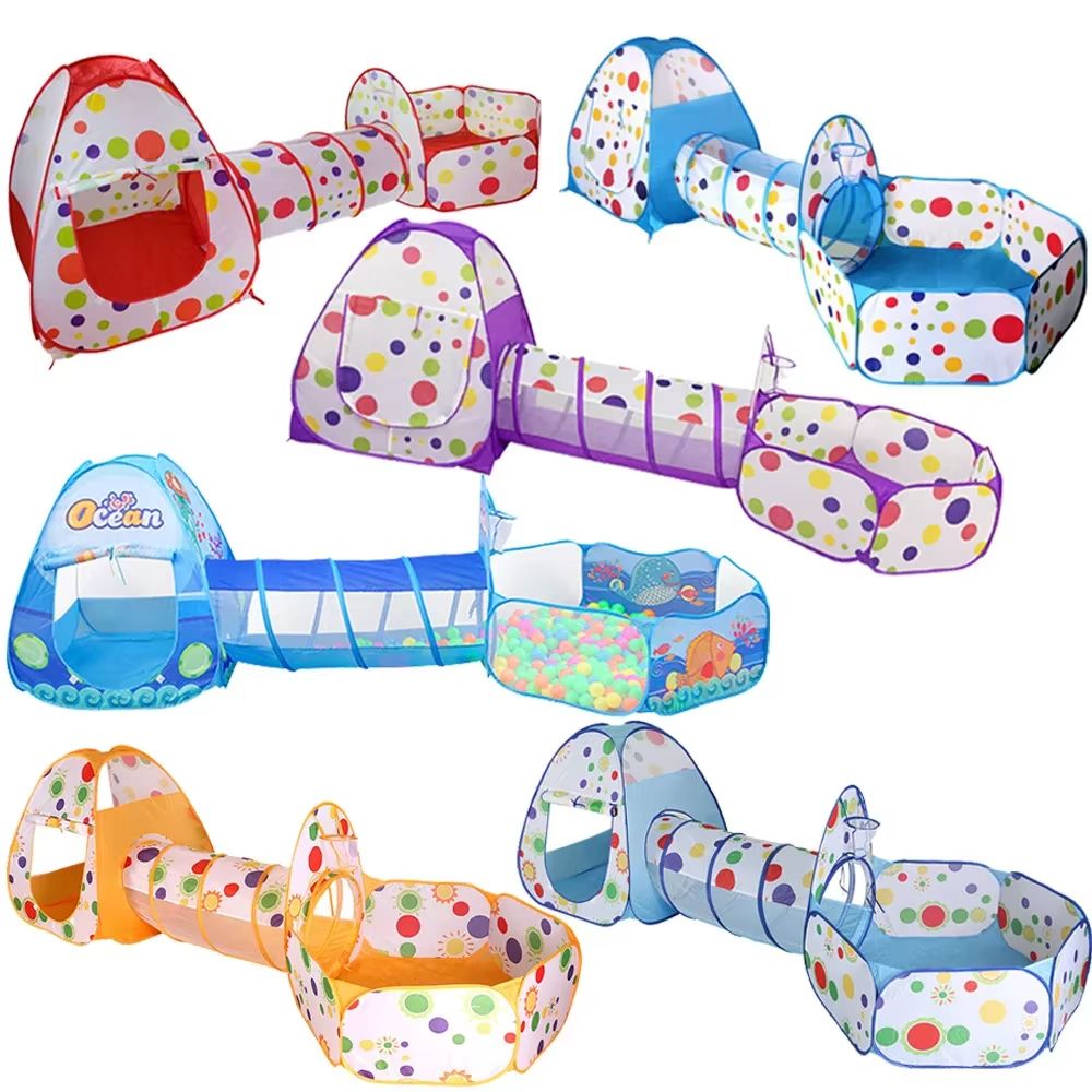 Ultimate PlayZone Kids Ball Pit Tent and Crawling Tunnel Playset