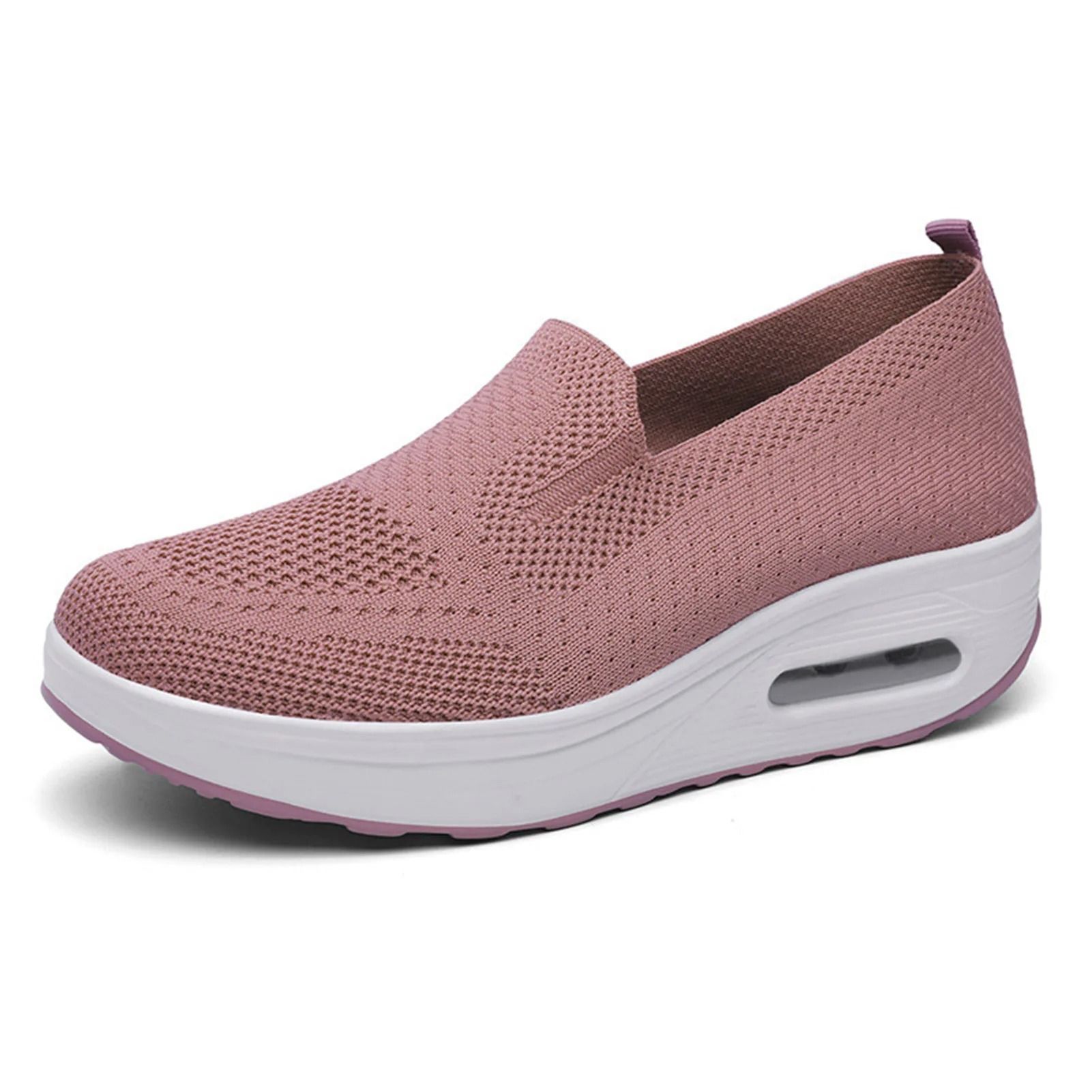 Women Slip On Mesh Walking Sneakers Lightweight Casual Jogging Shoes
