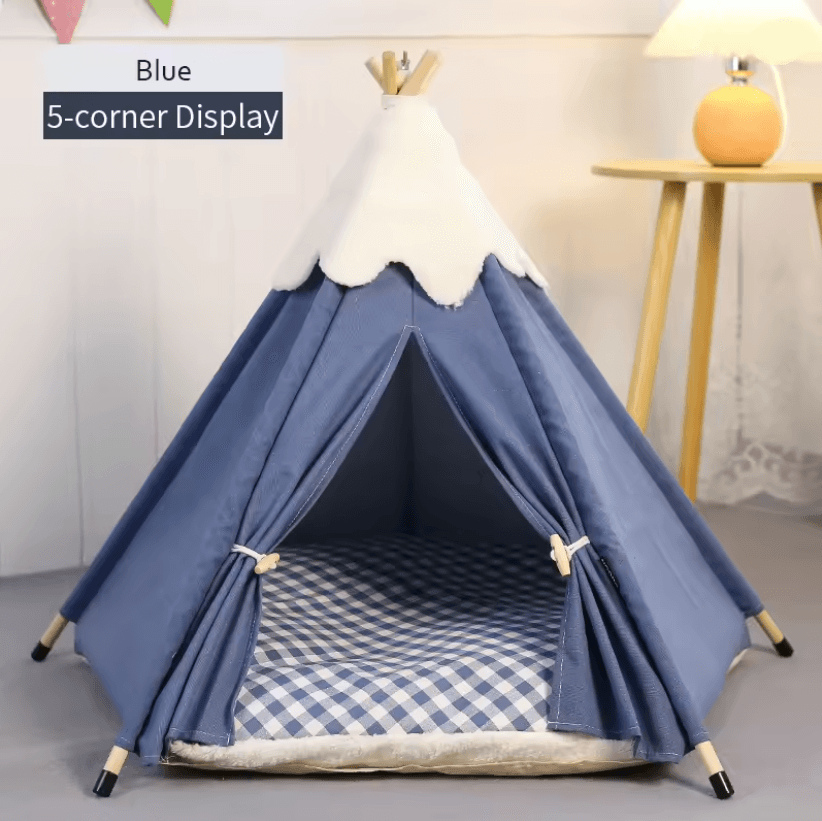 CozyPup Plush Pet Teepee Tent