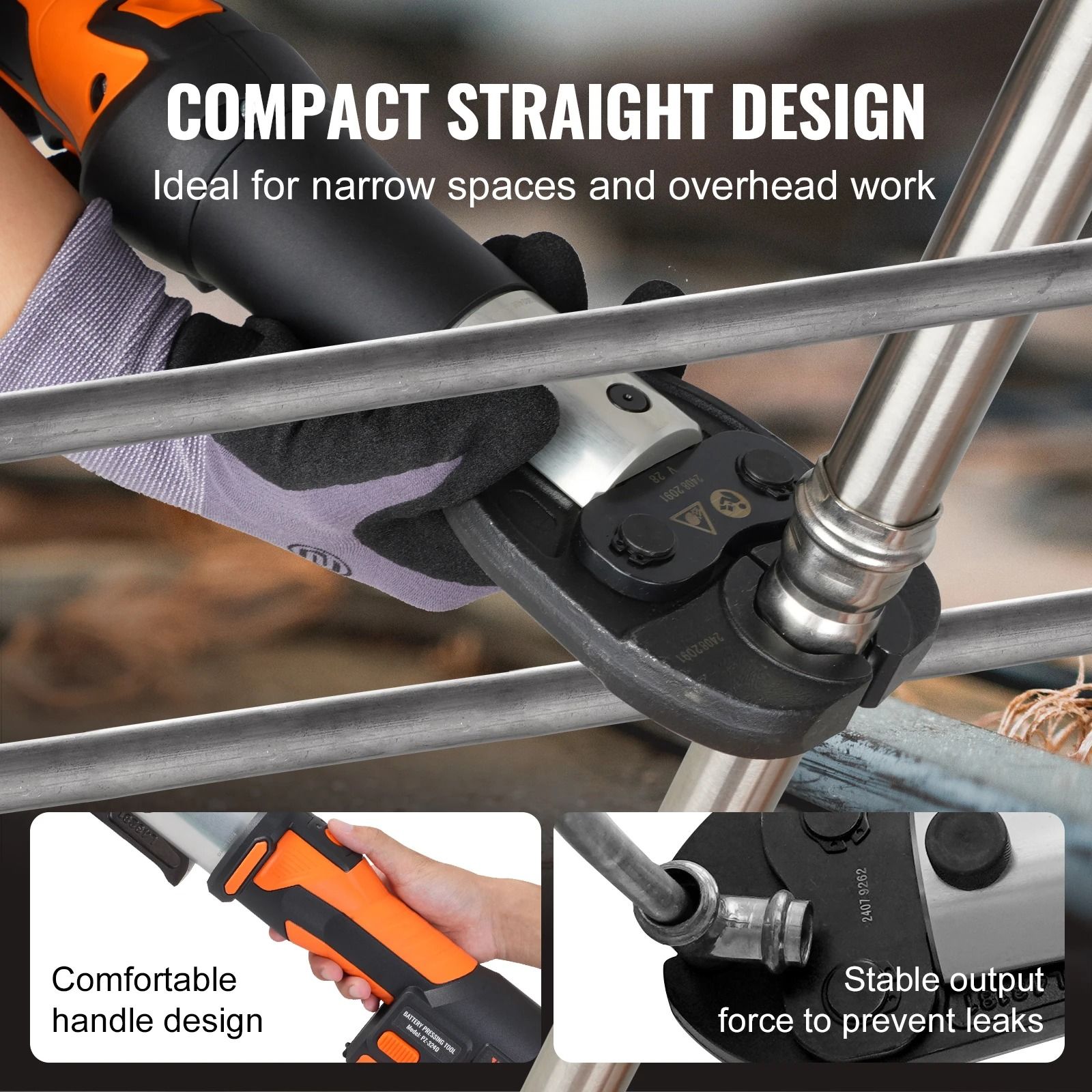 Pro Press Tool & Battery Kit – Electric Pipe Crimping System