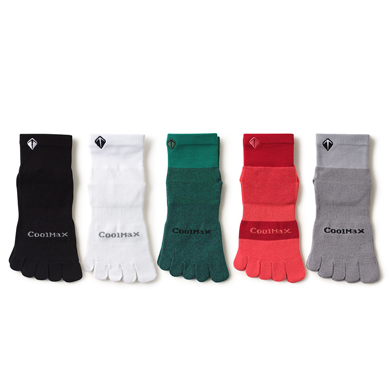 High Elasticity Men's & Women's Split Toe Socks, Soft Breathable Cotton, Sweat Wicking for Fitness, Running & Outdoor