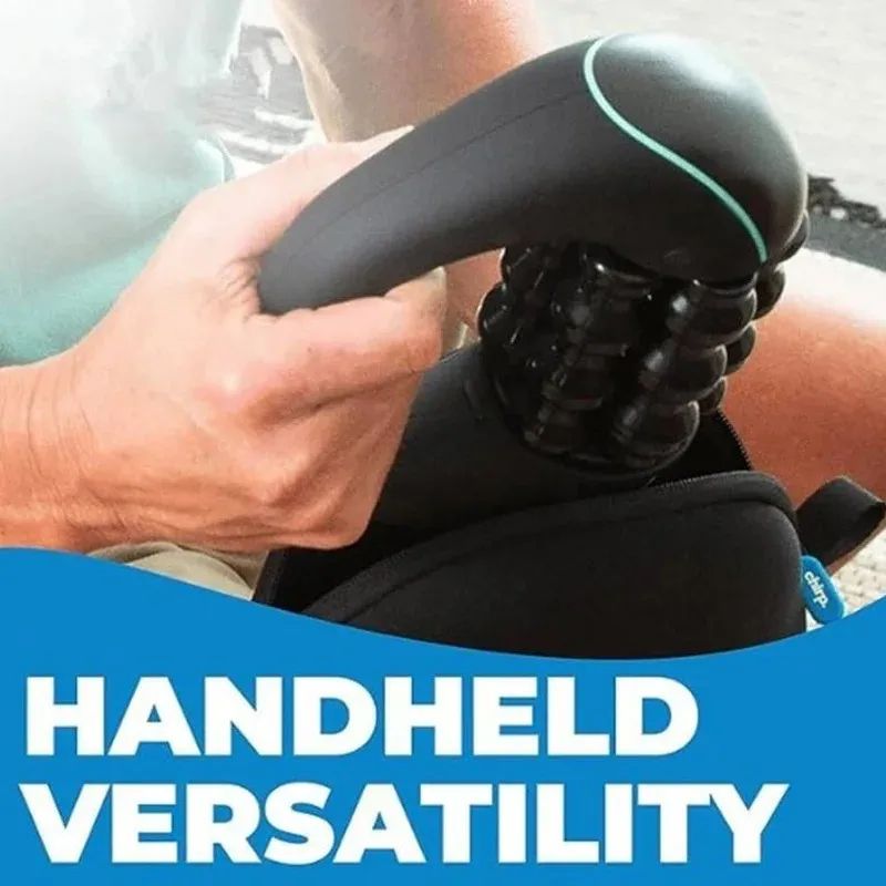 Rechargeable Muscle Massage Gun with Roller Wheel