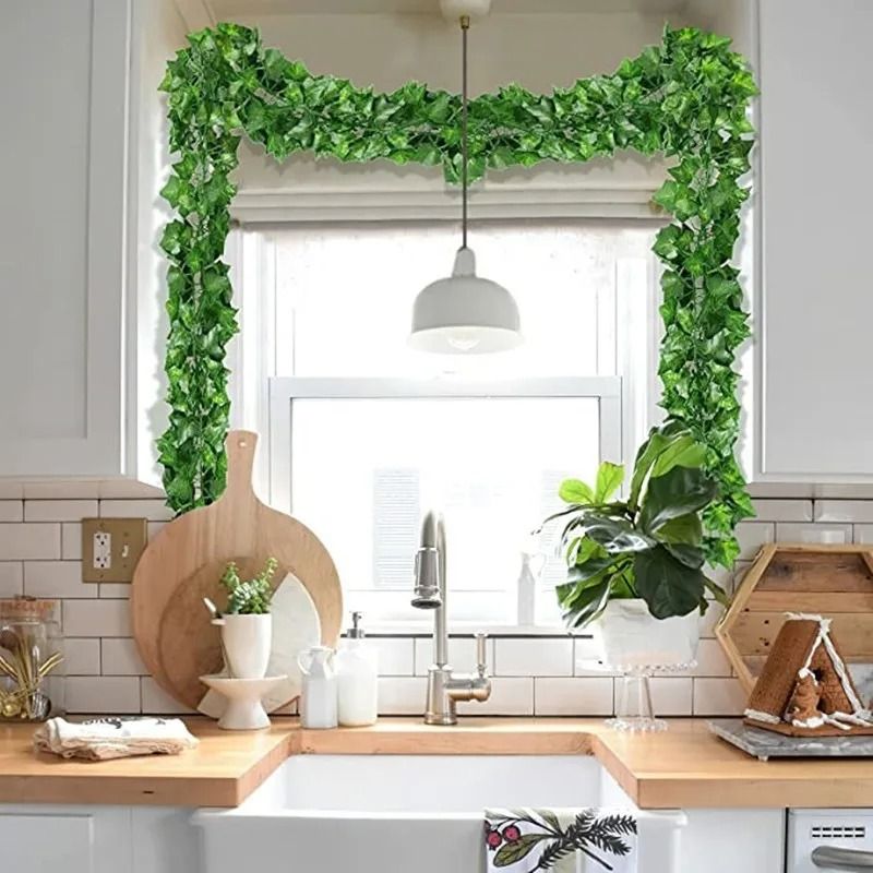 21M Artificial Ivy Vine Garland | Green Leaf Creeper Rattan for Garden & Home