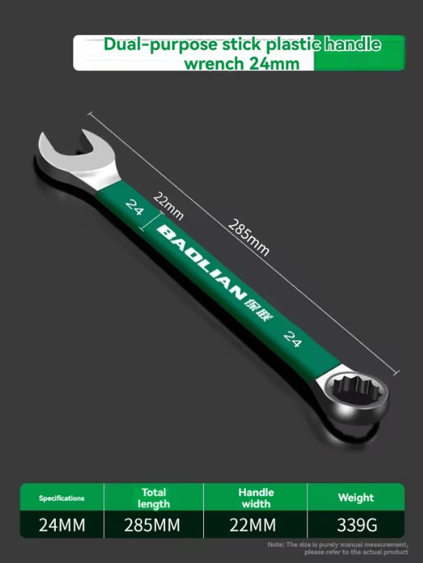 BaoLian Durable Wrench – 8–30mm Plum Blossom Double-Ended Auto Repair Tool