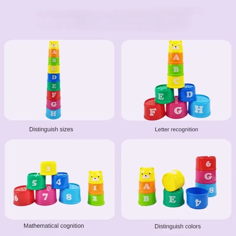 Hand Speed Competition Fold Cup, Kid Brain Response Game, Early Education Puzzle, Child Stack Toy