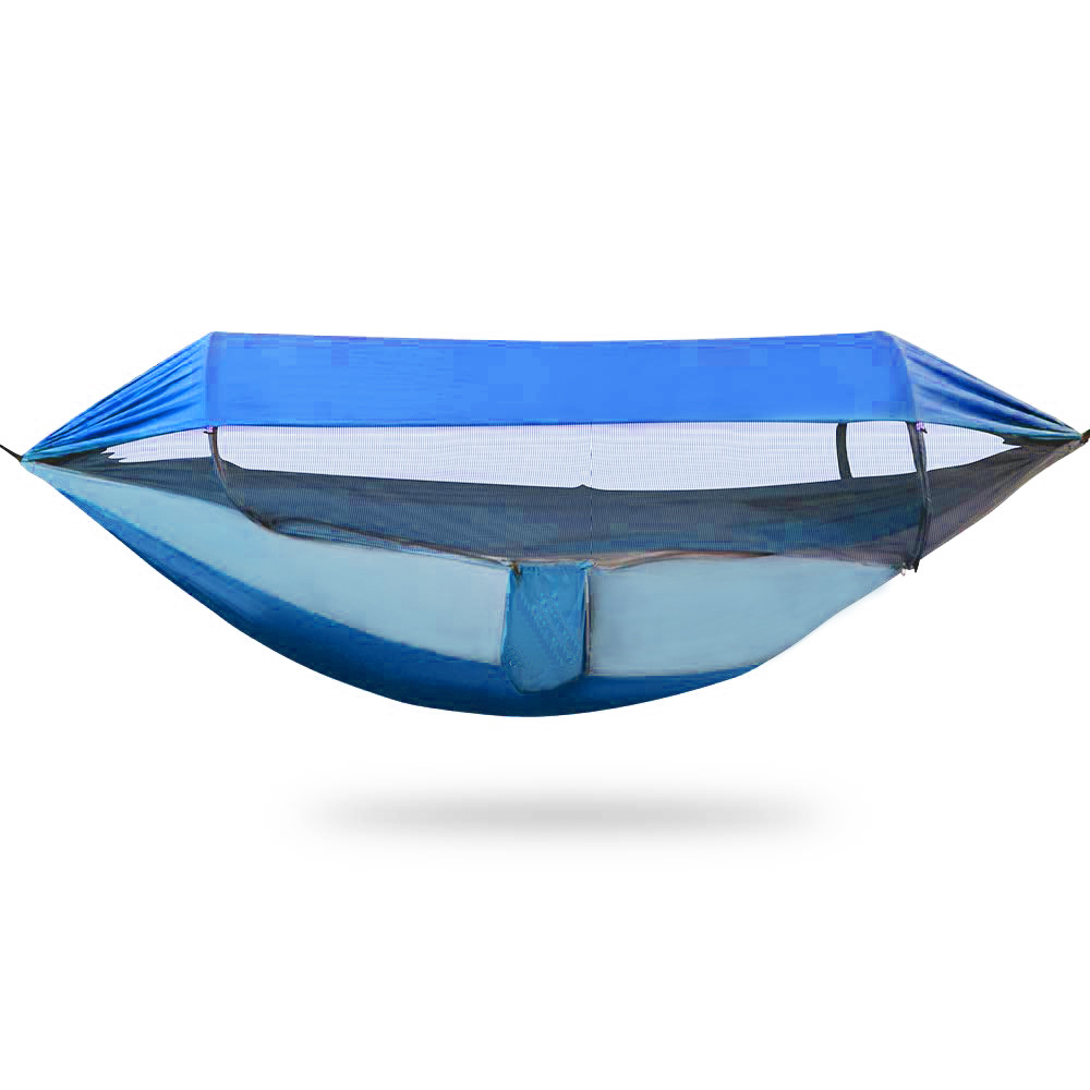 Quick Release Double Camping Hammock with Mosquito Net and Rain Fly