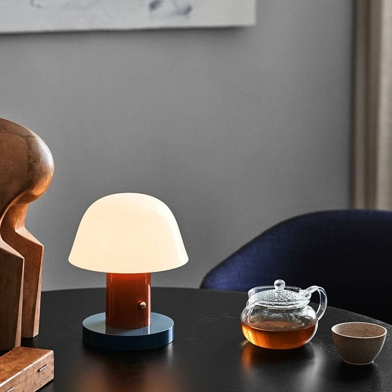 Mushroom Table Lamp USB Rechargeable Every Night Desk Light