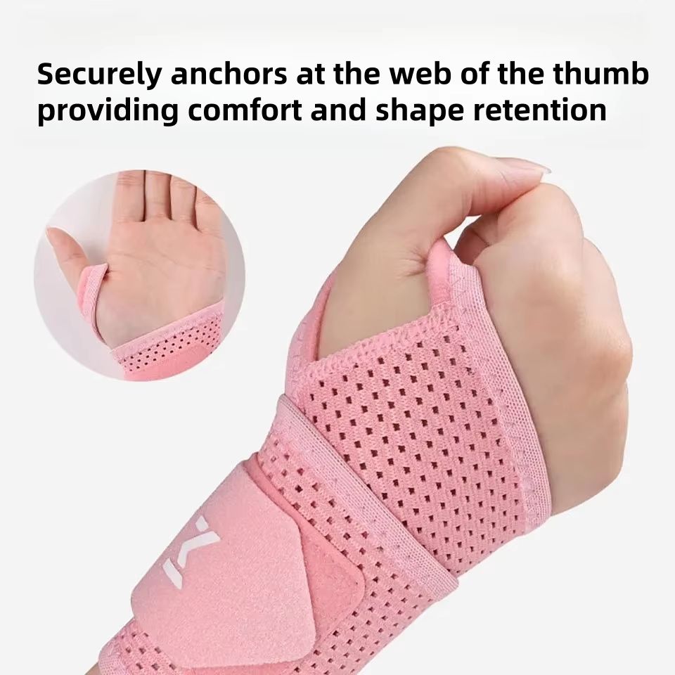 Breathable Wrist Support Brace – Adjustable Compression Sleeve for Gym, Work, and Pain Relief