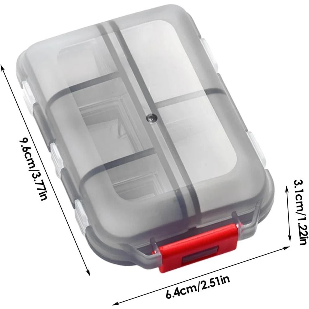 Premium 10-Cell Portable Medicine Box – Waterproof & Moisture-Proof Travel Pill Organizer