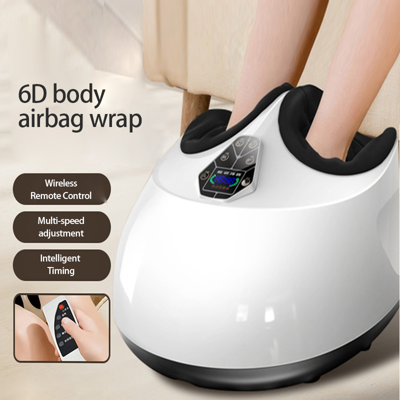 Foot Massager with Vibration, Deep Kneading, Acupressure, Heating Functions to Relieve Soreness in Legs, Feet, Calves