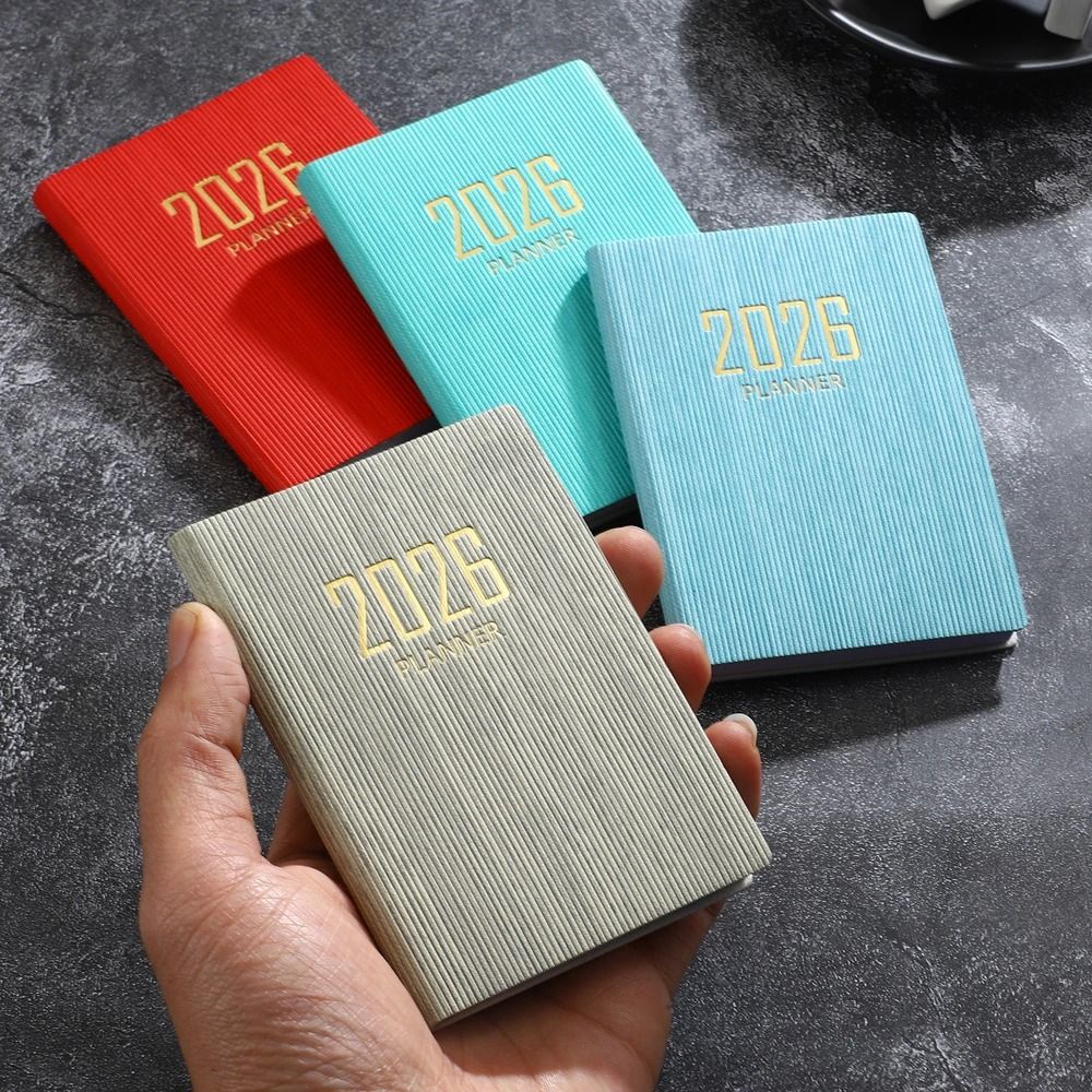 2026 A7 English Pocket Planner – Mini Portable Daily Schedule Book & 128-Page Thin Weekly Calendar