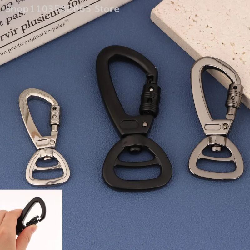 360 Degree Rotatable Carabiner Keychain Hook with Lock