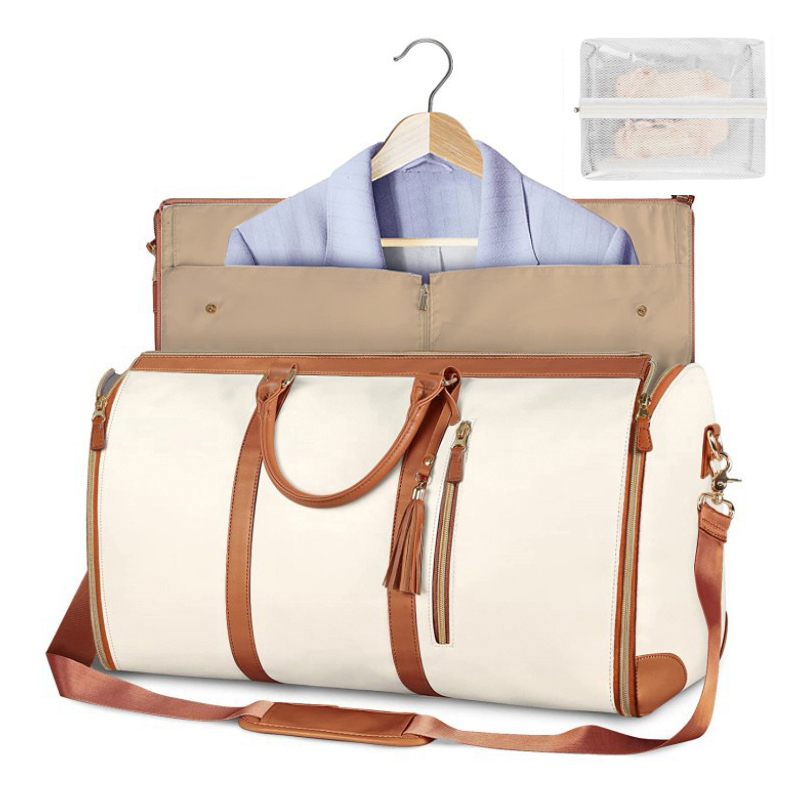Foldable Womens PU Leather Duffel Bag Spacious & Stylish Travel Bag