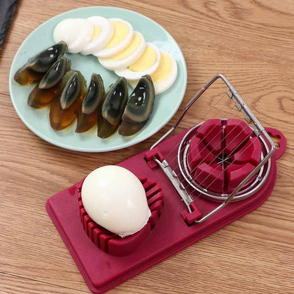 2-in-1 Stainless Steel Egg Slicer & Vegetable Cutter