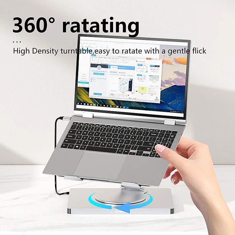 Blueendless 10 in 1 iPad Holder Docking Station with 4K USB C Hub