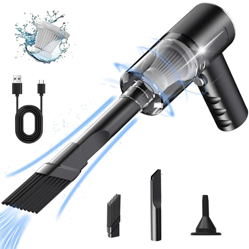 1pc Wireless Vacuum Cleaner for Home and Car, Dual Use, 120W High Power Powerful Vacuum Cleaner Black, Cordless Handheld