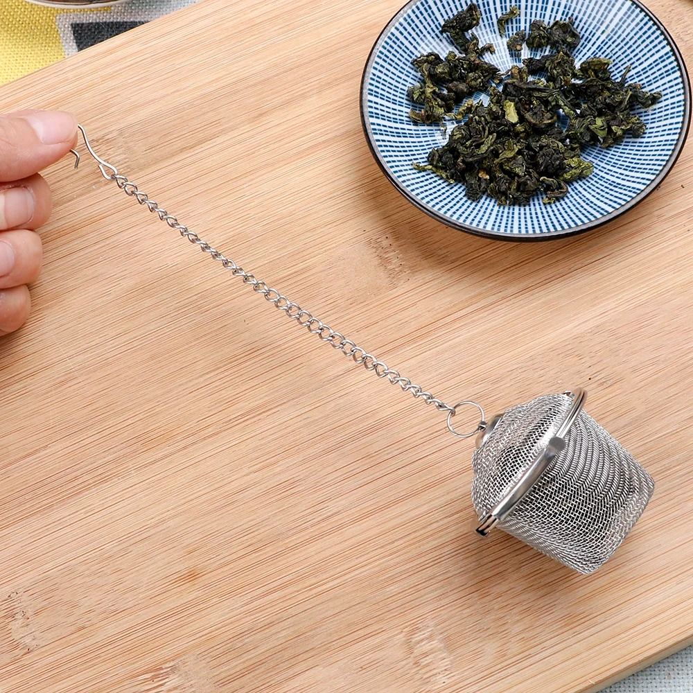 Stainless Steel Mesh Herbal Ball Reusable Tea Spice Strainer
