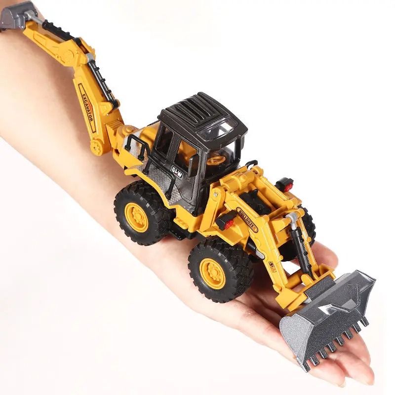 Alloy Mini Construction Vehicle Die Cast Model Tractor Bulldozer Excavator Toy