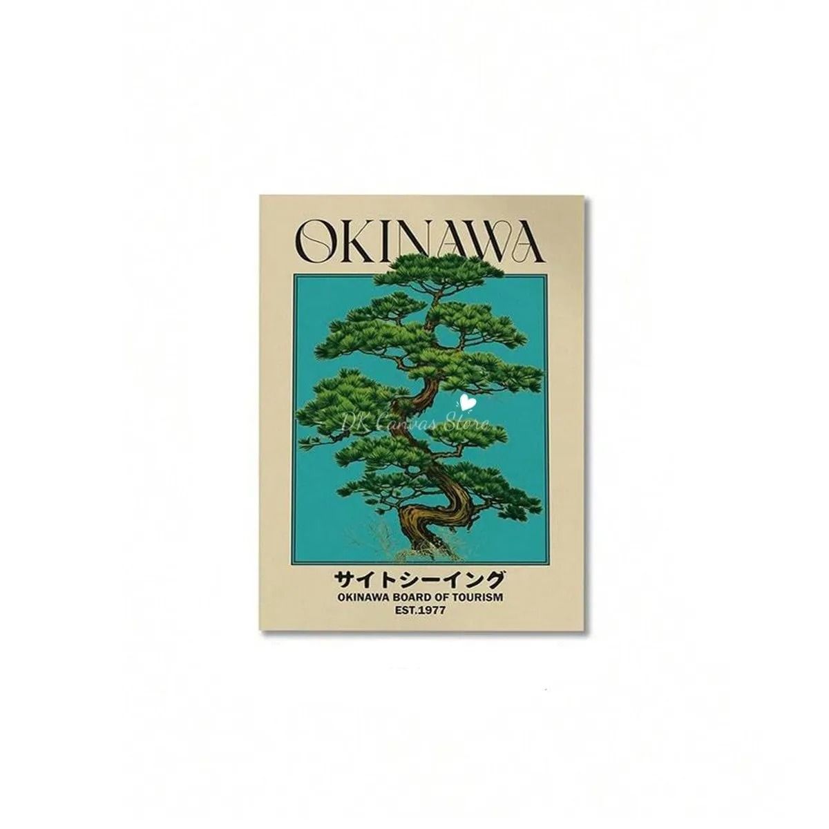 Okinawan Narrative Canvas – High-Definition Japandi Architectural Art