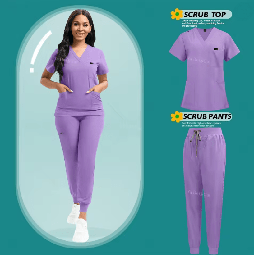 FlexCare Womens Stretch Jogger Scrub Set