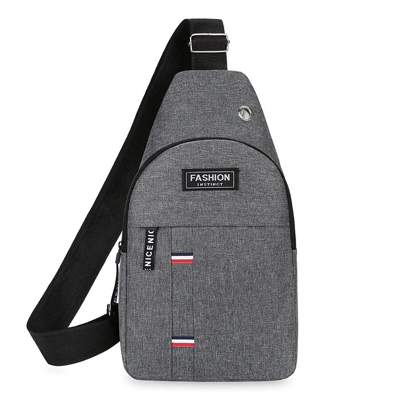 Mens Large Capacity One Shoulder Crossbody Chest Bag for Outdoor Sports