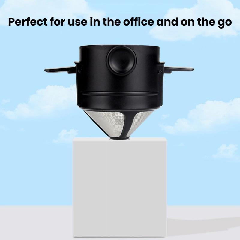 Portable Paperless Pour Over Coffee Dripper Reusable Filter Cone