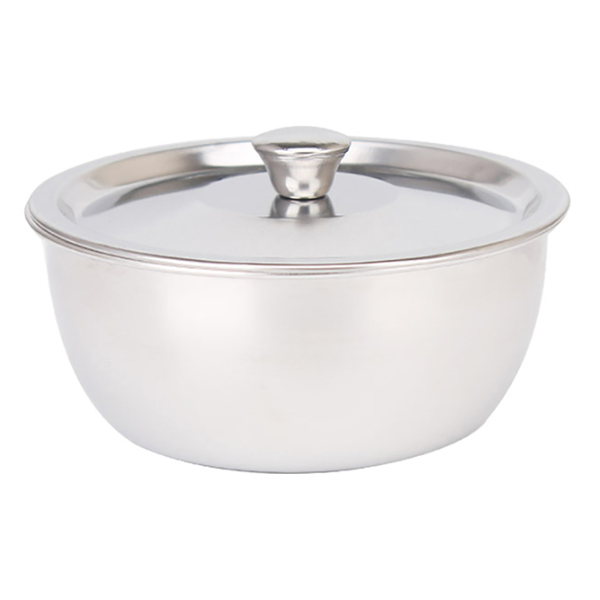 Stainless Steel Steamed Egg Bowl with Lids Premium Kitchen Tableware for Desserts, Soups, Rice Noodles & More